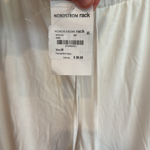 PJ salvage White Pajamas with Colorful Stripes - Picture 3 of 6